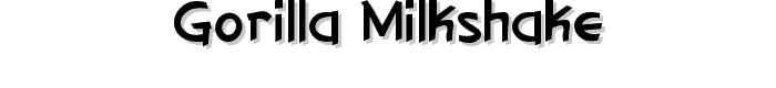 Gorilla Milkshake font
